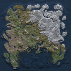 Thumbnail Rust Map: Procedural Map, Size: 4800, Seed: 829441152, 17 Monuments