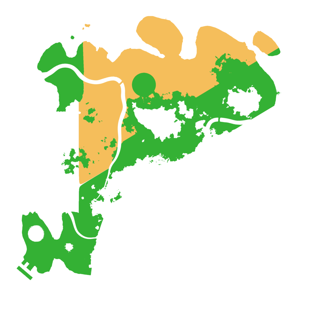 Biome Rust Map: Procedural Map, Size: 3500, Seed: 2143598550