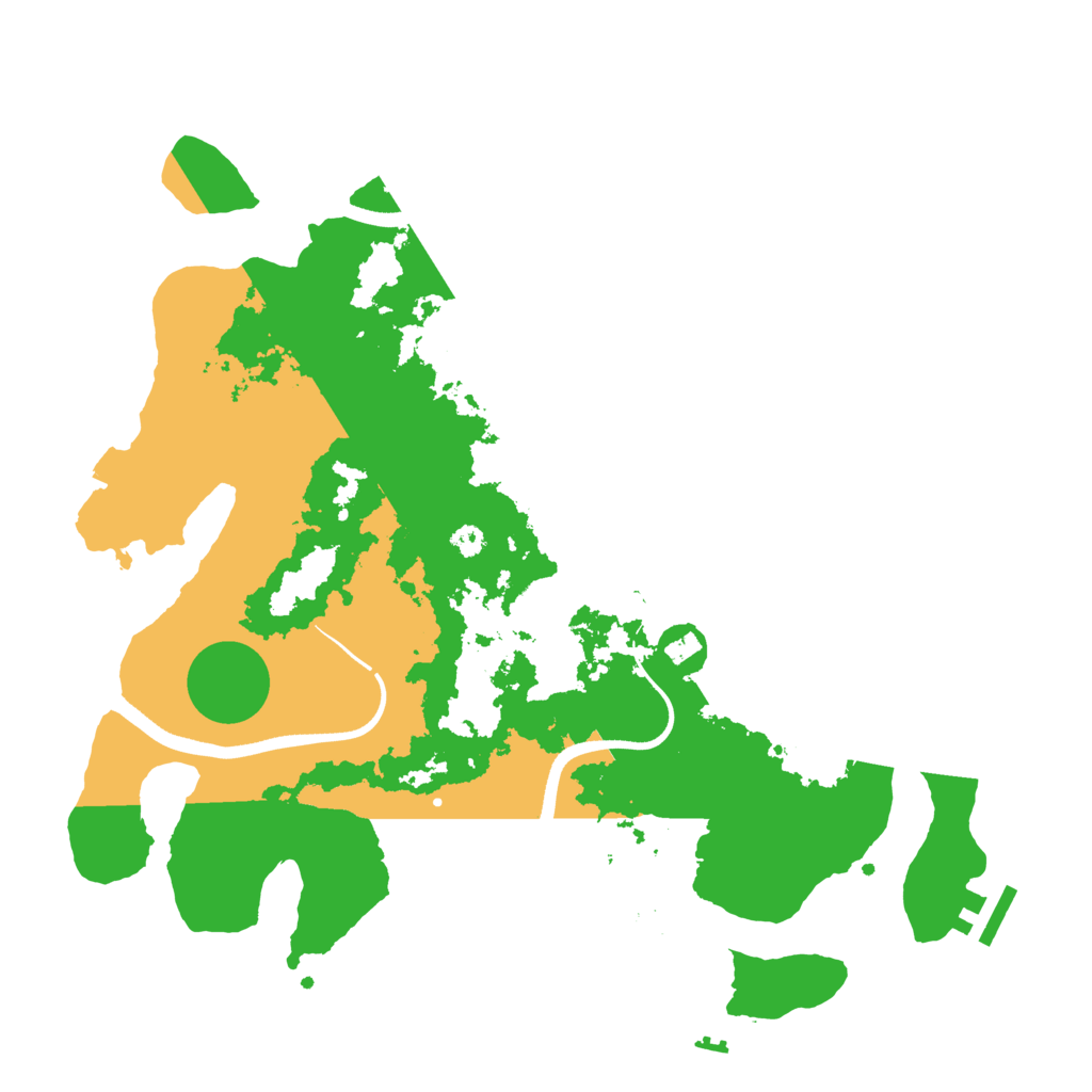 Biome Rust Map: Procedural Map, Size: 3500, Seed: 69081283