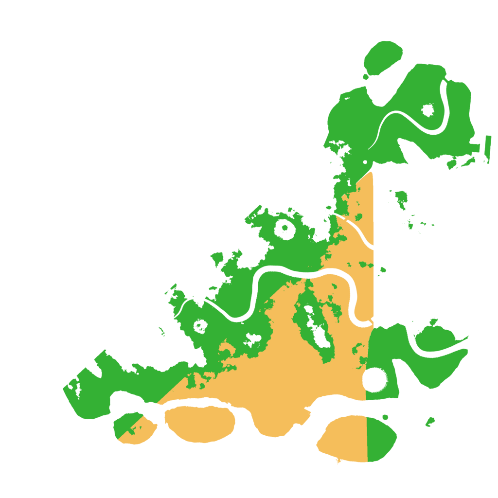 Biome Rust Map: Procedural Map, Size: 3600, Seed: 1825101496