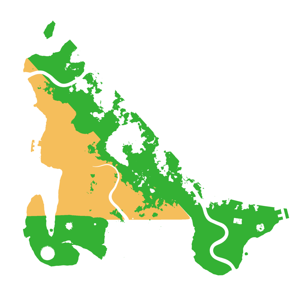 Biome Rust Map: Procedural Map, Size: 3700, Seed: 5431