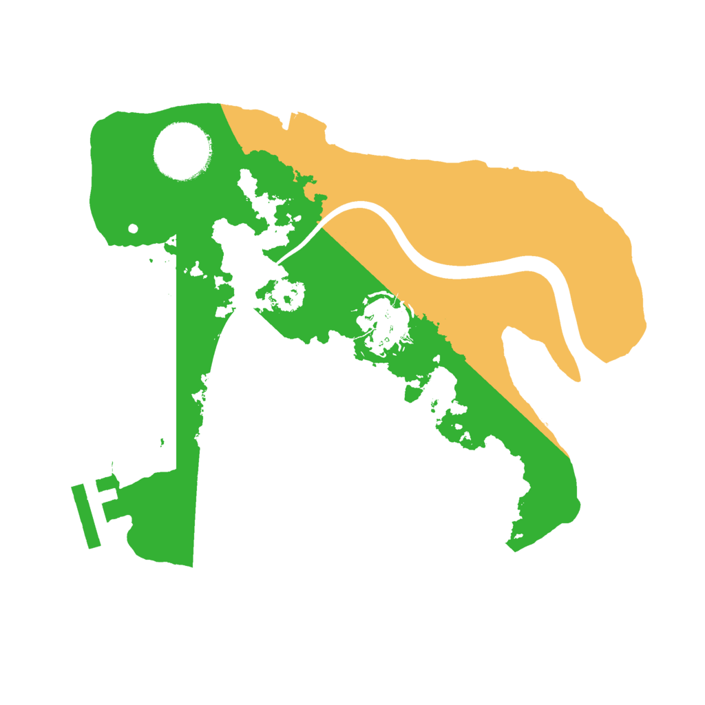 Biome Rust Map: Procedural Map, Size: 2200, Seed: 736281