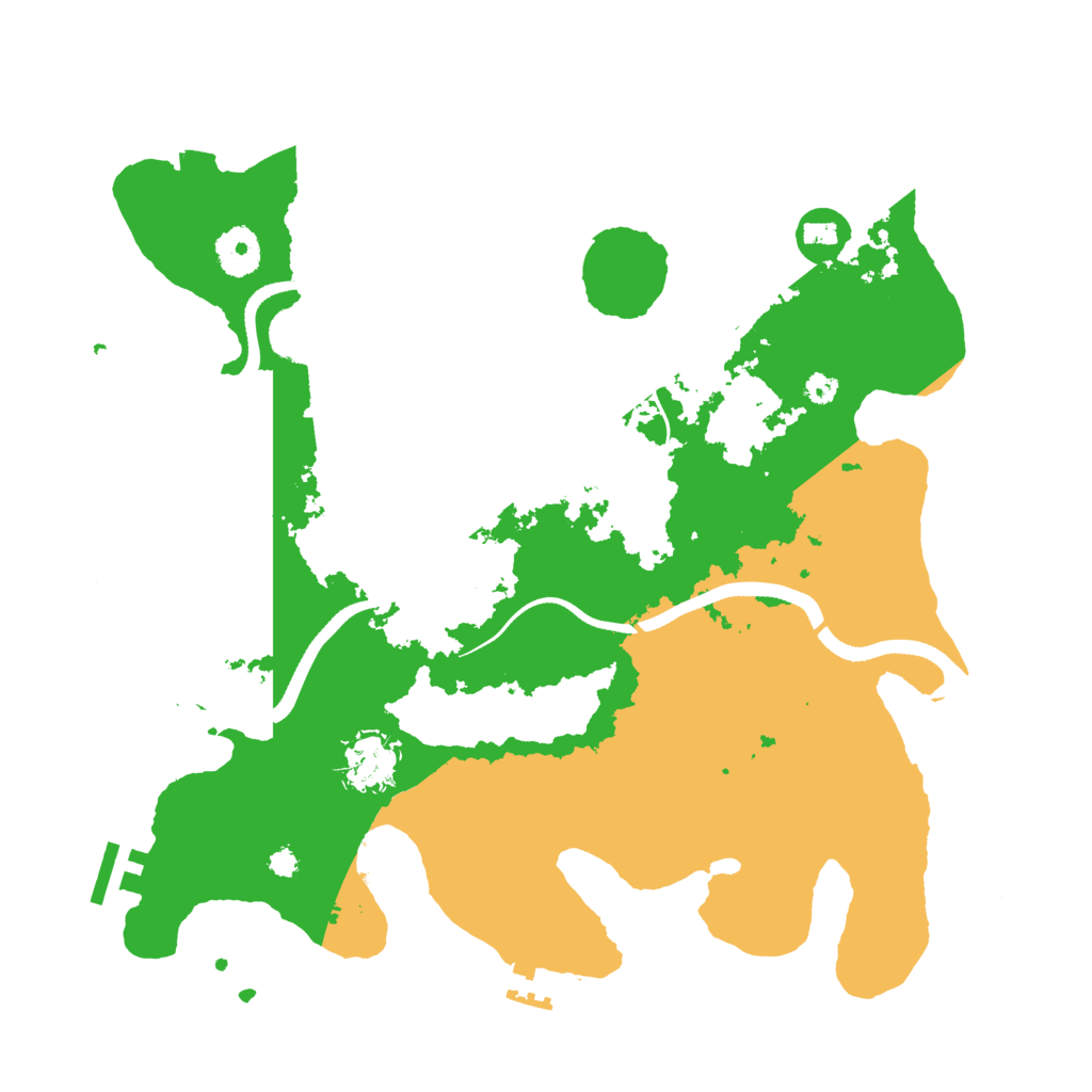 Biome Rust Map: Procedural Map, Size: 3500, Seed: 874247722