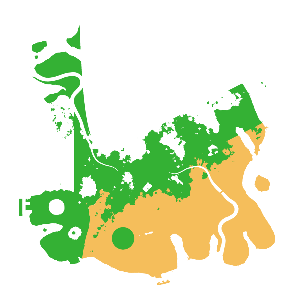 Biome Rust Map: Procedural Map, Size: 3500, Seed: 1738445493
