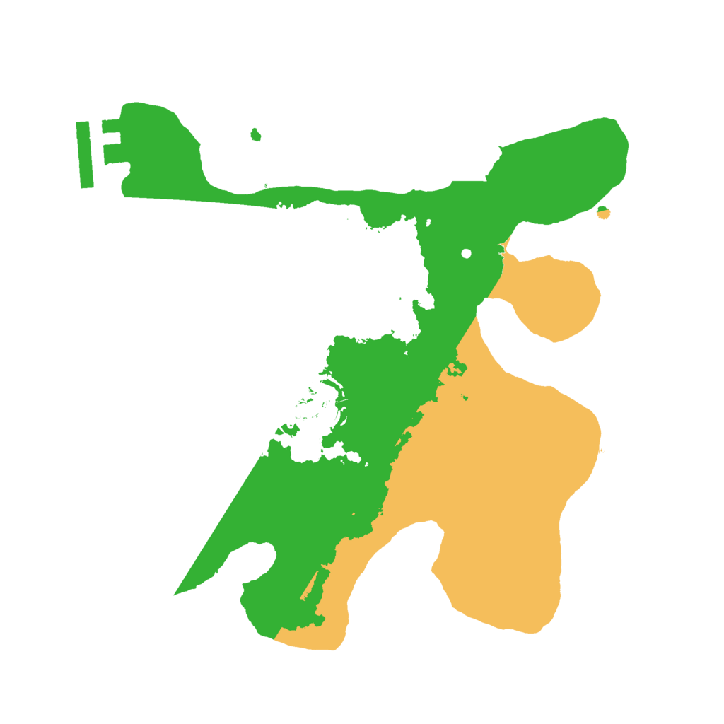 Biome Rust Map: Procedural Map, Size: 2200, Seed: 445566