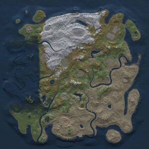 Thumbnail Rust Map: Procedural Map, Size: 4800, Seed: 1316648575, 17 Monuments