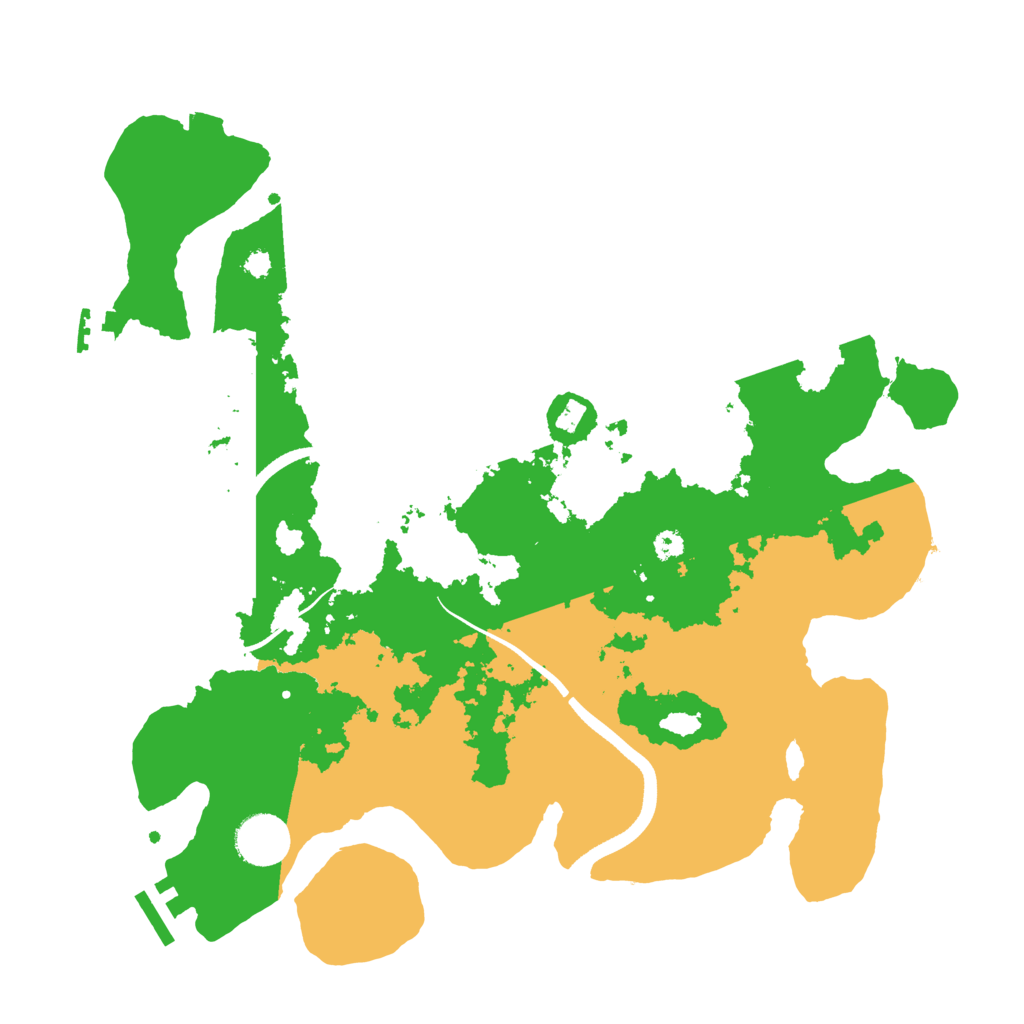 Biome Rust Map: Procedural Map, Size: 3500, Seed: 602490362