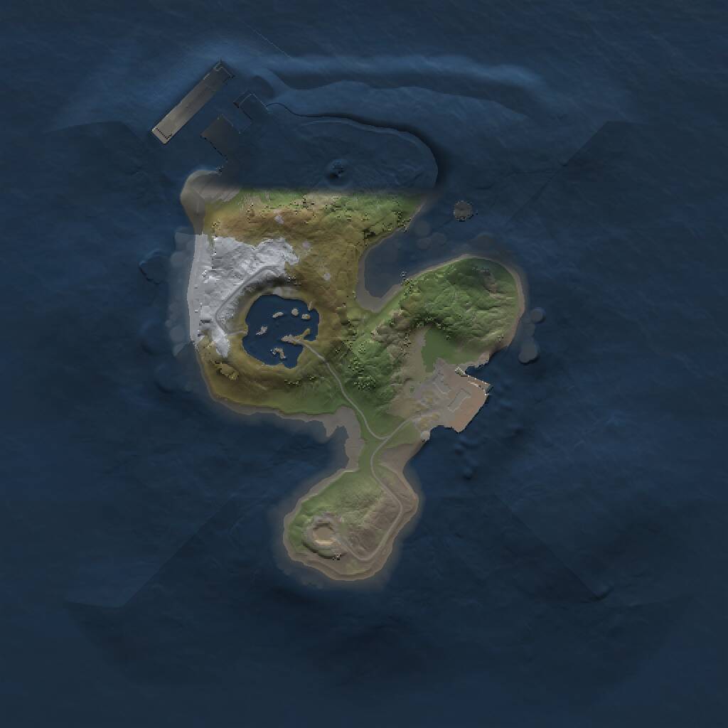 Rust Map: Procedural Map, Size: 1500, Seed: 1254821, 3 Monuments