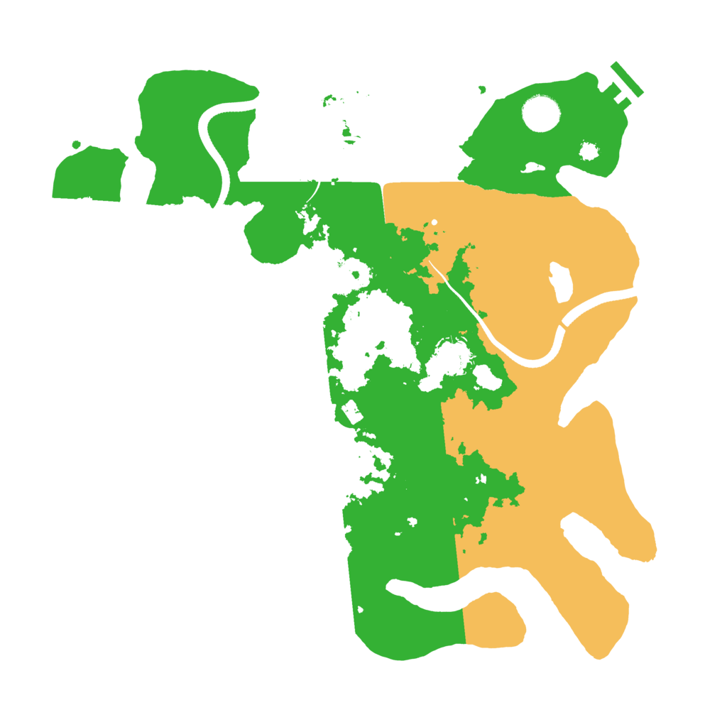Biome Rust Map: Procedural Map, Size: 3500, Seed: 1507127953