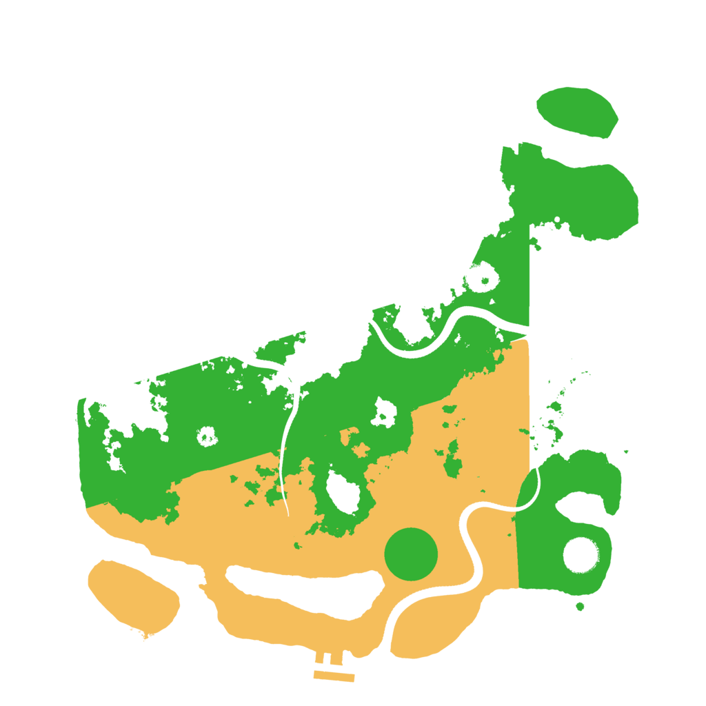 Biome Rust Map: Procedural Map, Size: 3500, Seed: 125394684
