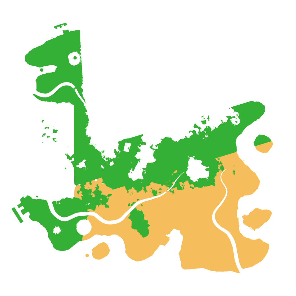 Biome Rust Map: Procedural Map, Size: 3500, Seed: 209782191