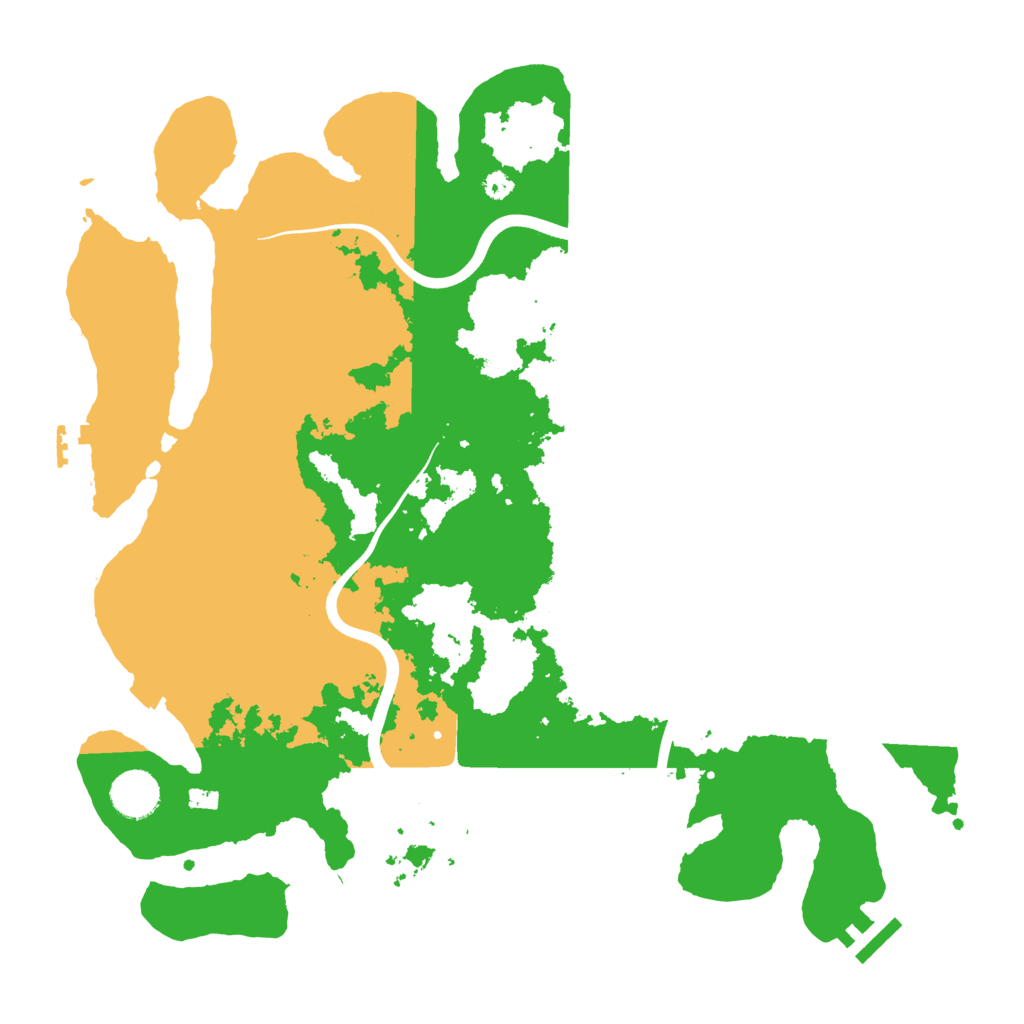 Biome Rust Map: Procedural Map, Size: 3700, Seed: 224200296