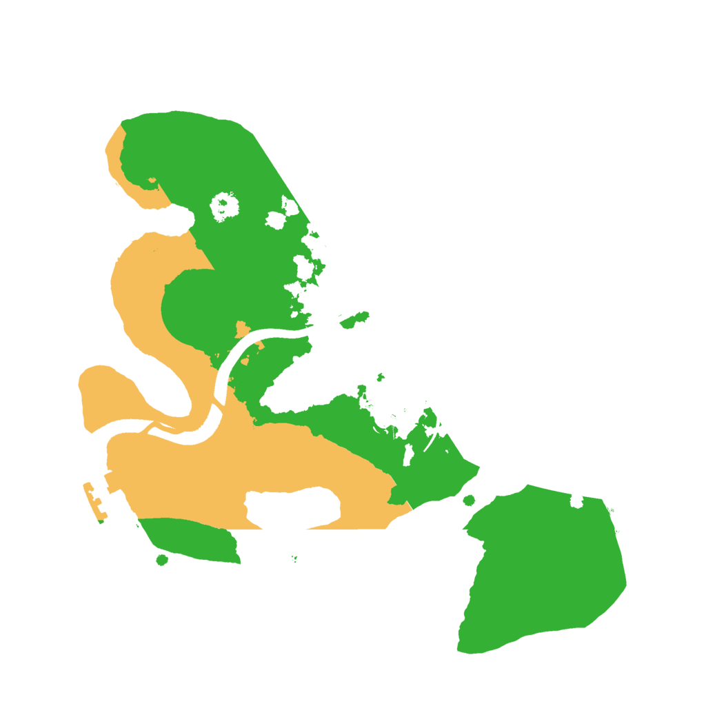 Biome Rust Map: Procedural Map, Size: 2500, Seed: 10121989