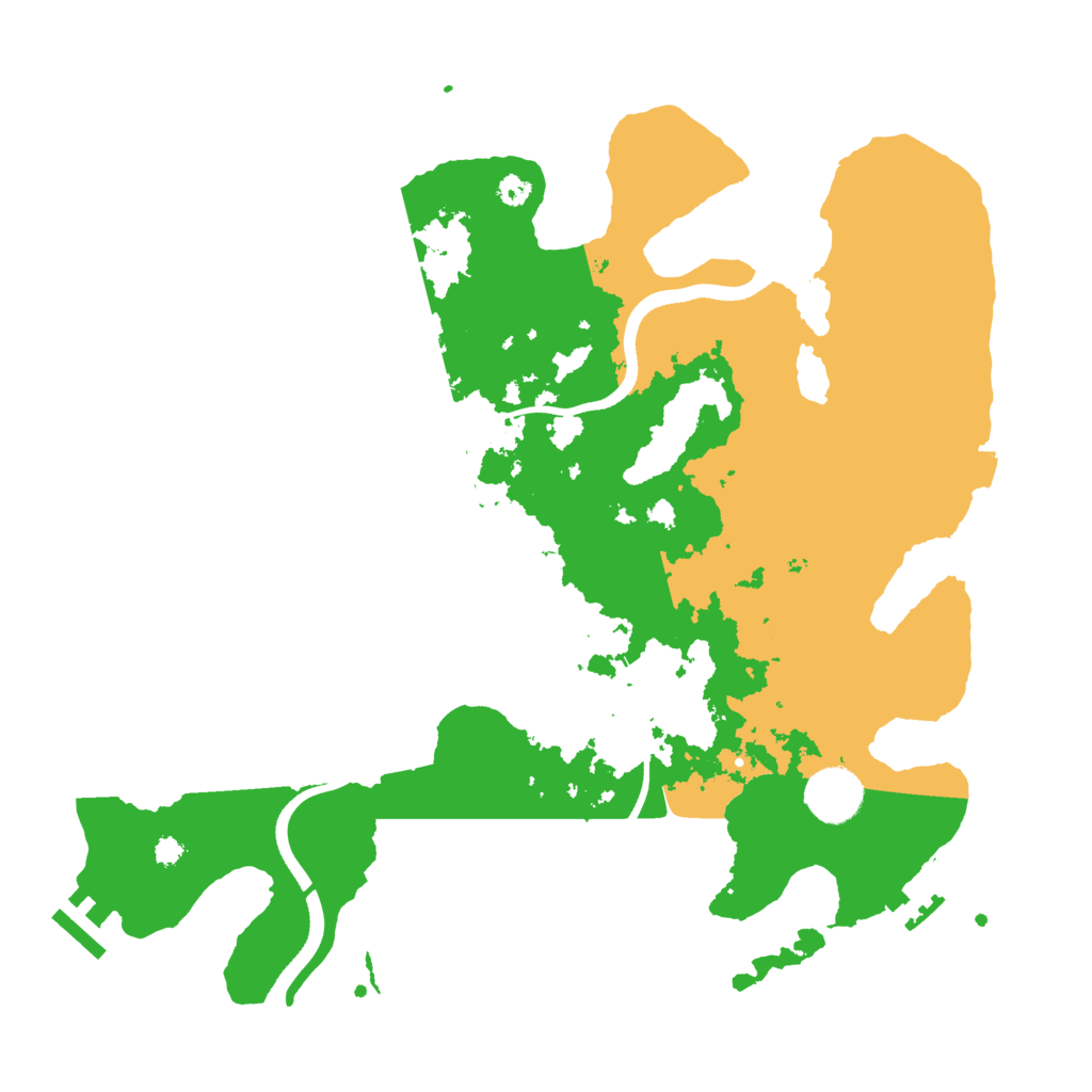 Biome Rust Map: Procedural Map, Size: 3500, Seed: 871309910
