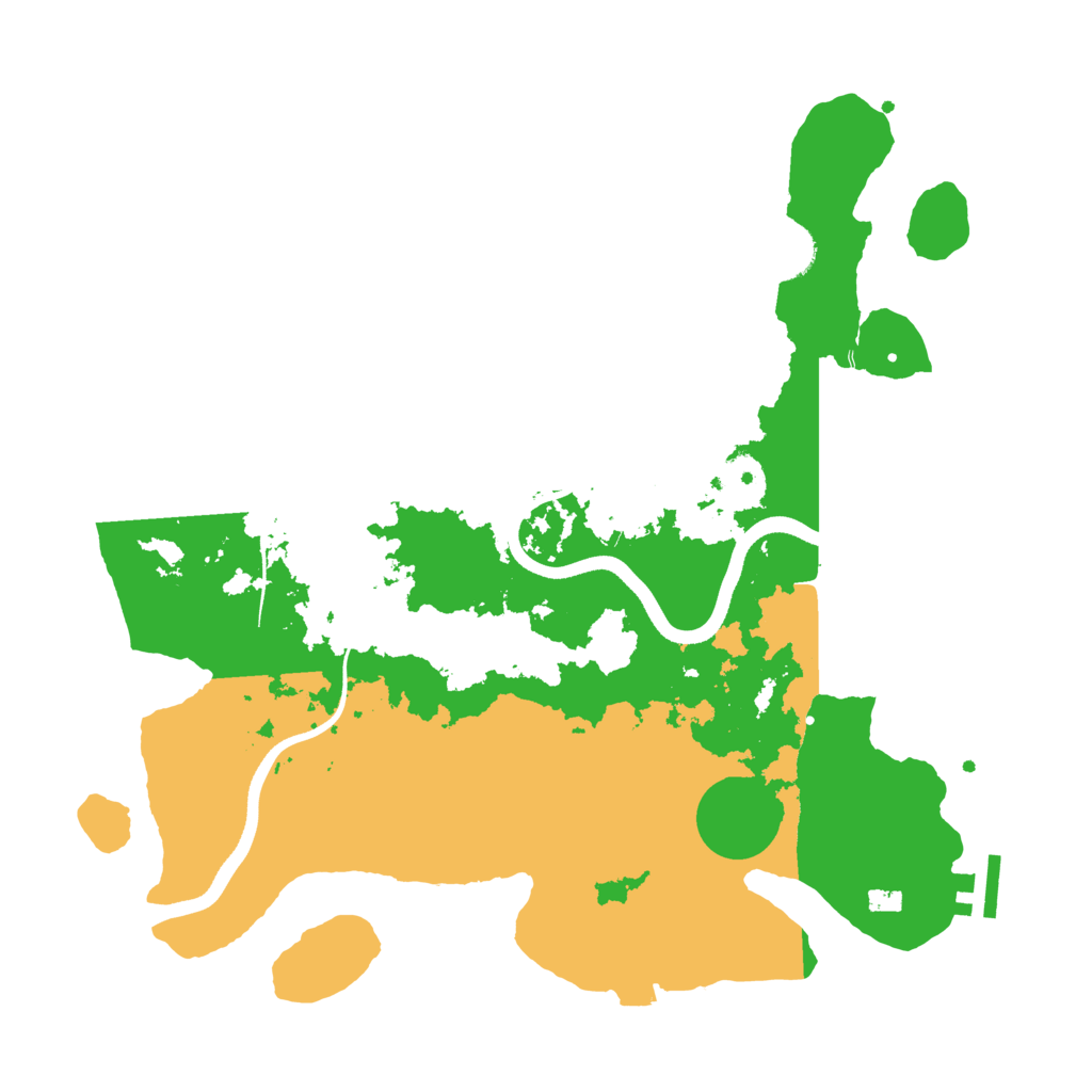 Biome Rust Map: Procedural Map, Size: 3500, Seed: 290607