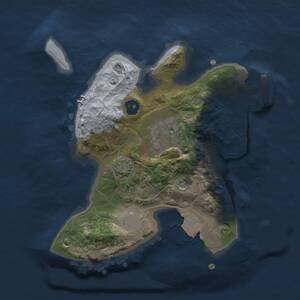 Thumbnail Rust Map: Procedural Map, Size: 2000, Seed: 780618286, 5 Monuments