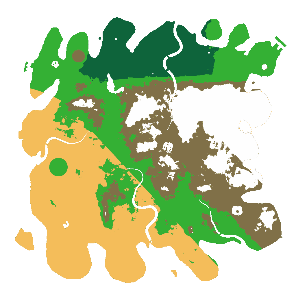 Biome Rust Map: Procedural Map, Size: 4250, Seed: 1881826157