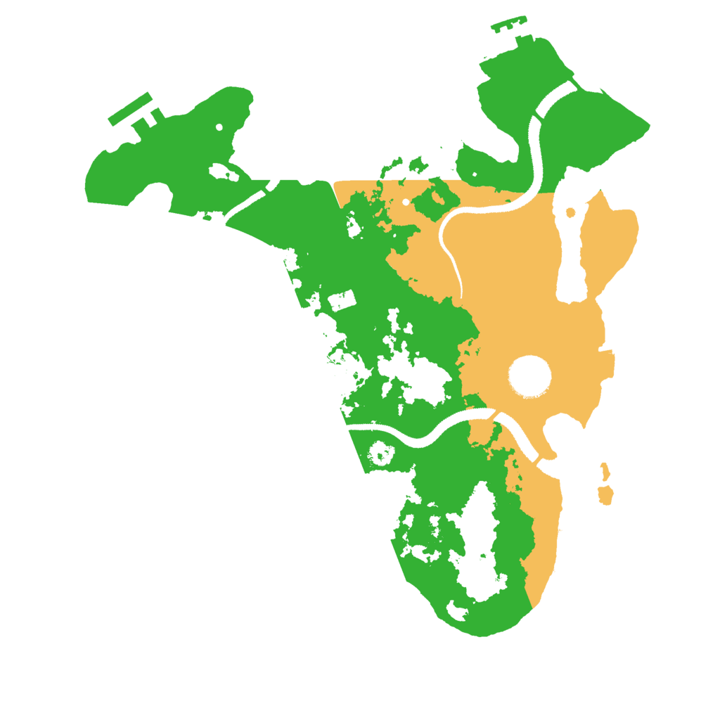 Biome Rust Map: Procedural Map, Size: 2999, Seed: 32851