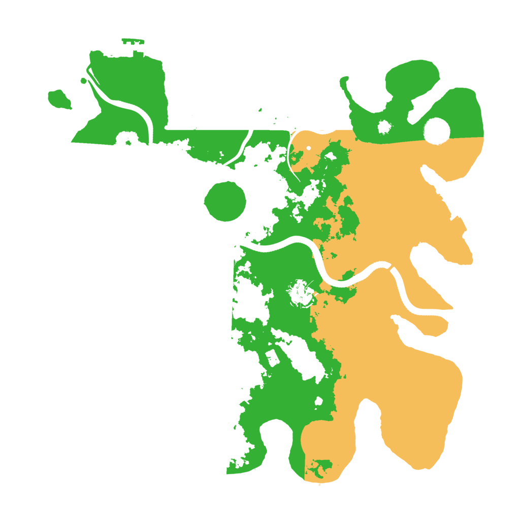 Biome Rust Map: Procedural Map, Size: 3500, Seed: 1025561998