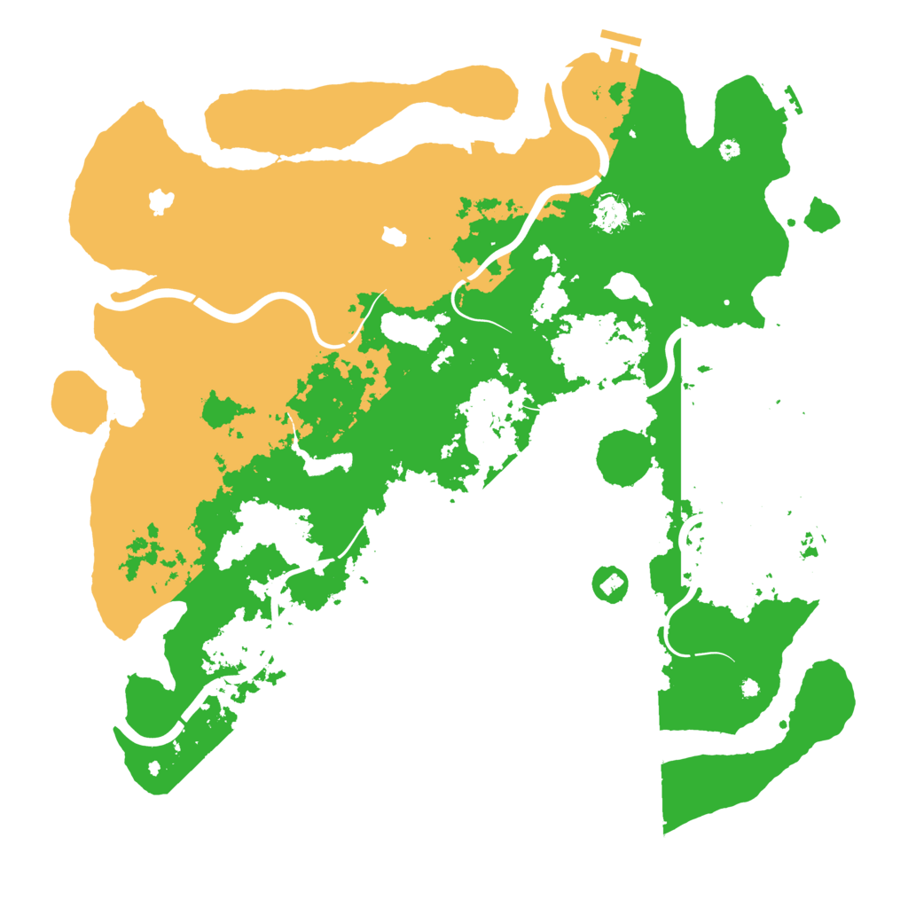 Biome Rust Map: Procedural Map, Size: 4500, Seed: 92410792