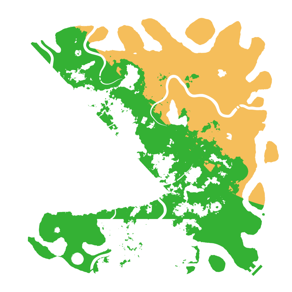 Biome Rust Map: Procedural Map, Size: 4500, Seed: 98734