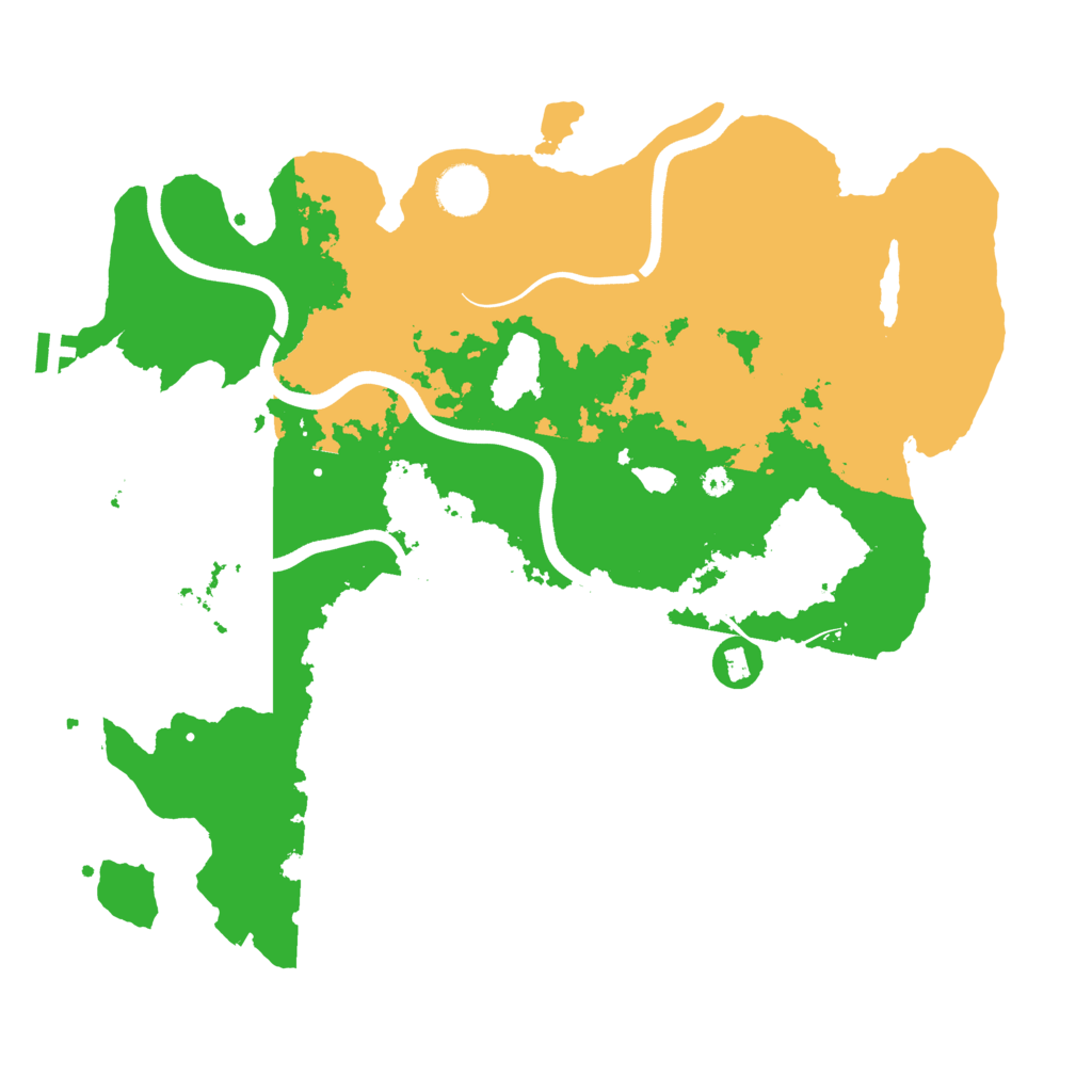 Biome Rust Map: Procedural Map, Size: 3700, Seed: 573945404