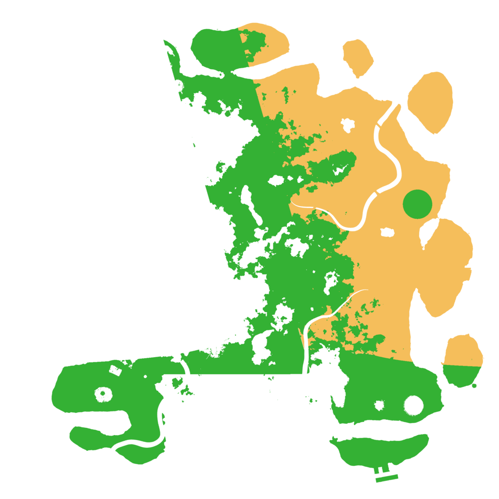 Biome Rust Map: Procedural Map, Size: 4500, Seed: 646865566