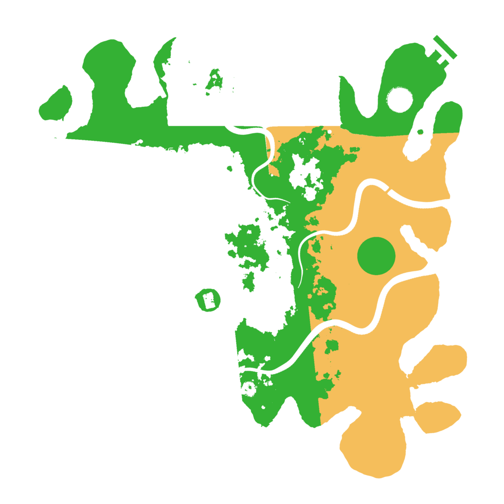 Biome Rust Map: Procedural Map, Size: 3500, Seed: 1323826900