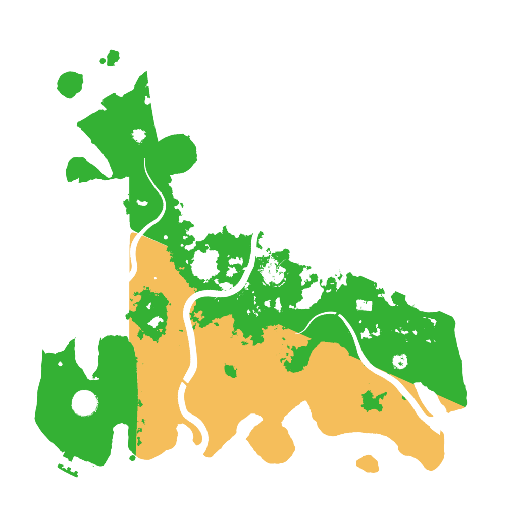 Biome Rust Map: Procedural Map, Size: 3500, Seed: 48291