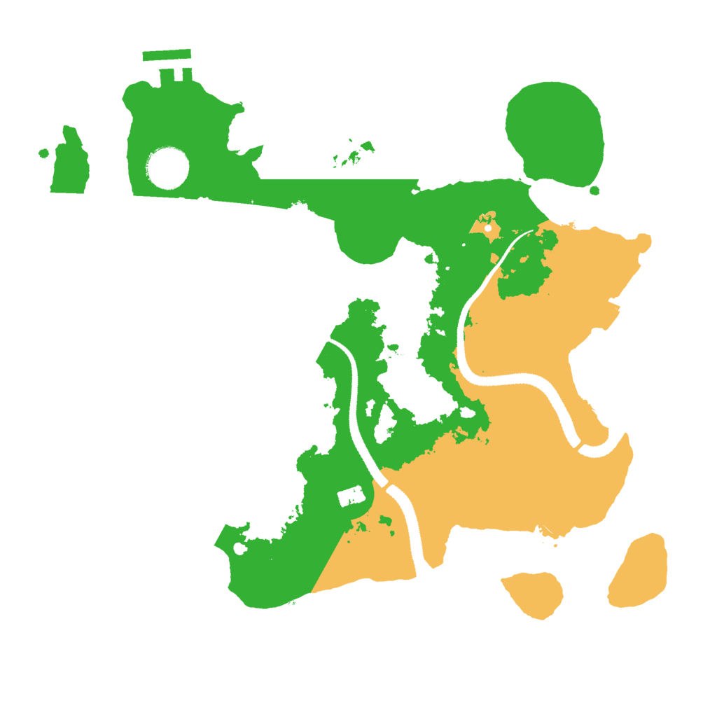 Biome Rust Map: Procedural Map, Size: 3000, Seed: 308966317