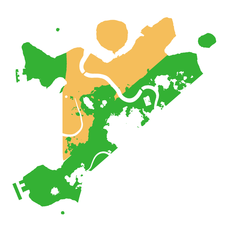 Biome Rust Map: Procedural Map, Size: 2900, Seed: 564213321