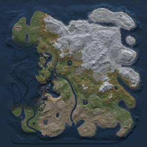 Thumbnail Rust Map: Procedural Map, Size: 4000, Seed: 798477706, 15 Monuments
