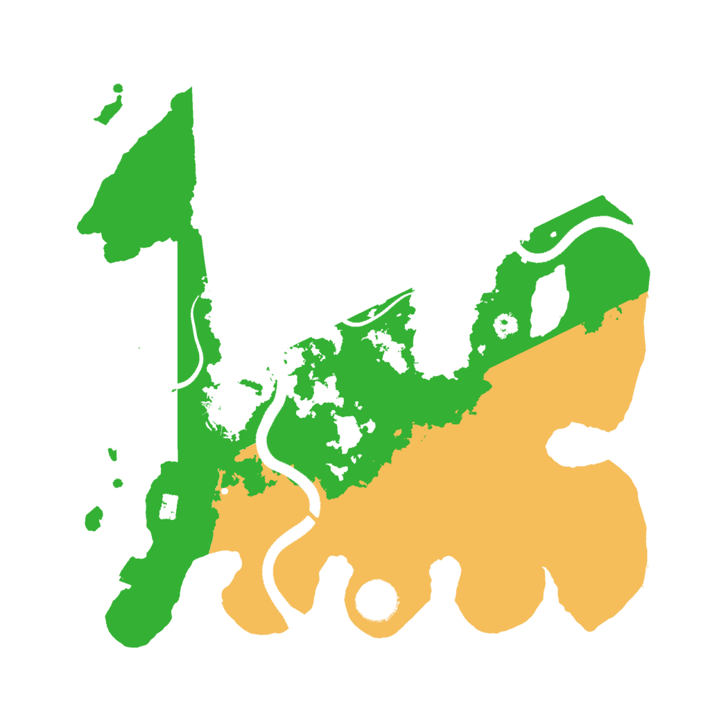 Biome Rust Map: Procedural Map, Size: 3000, Seed: 159137675