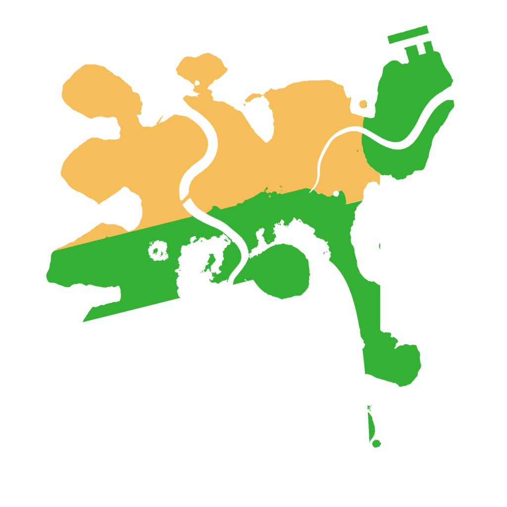 Biome Rust Map: Procedural Map, Size: 2500, Seed: 91783