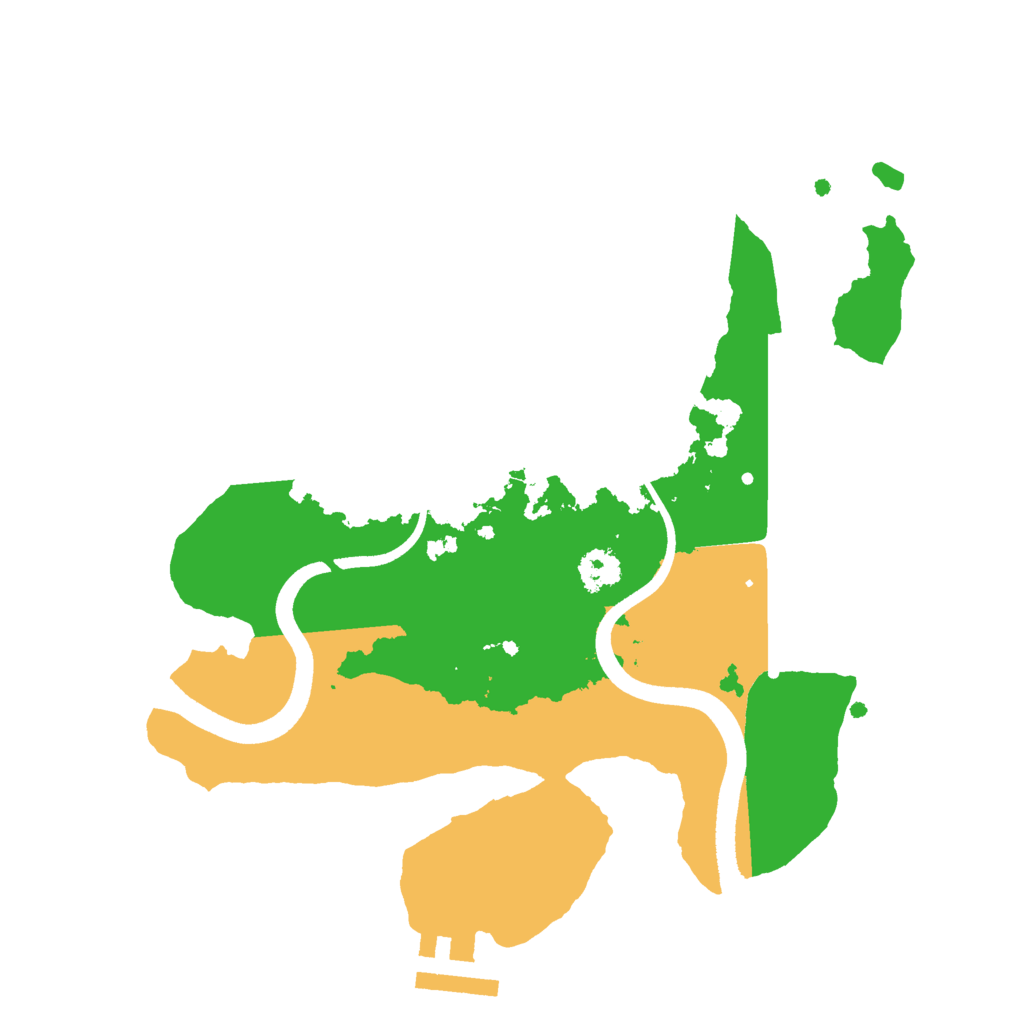 Biome Rust Map: Procedural Map, Size: 2500, Seed: 23012002