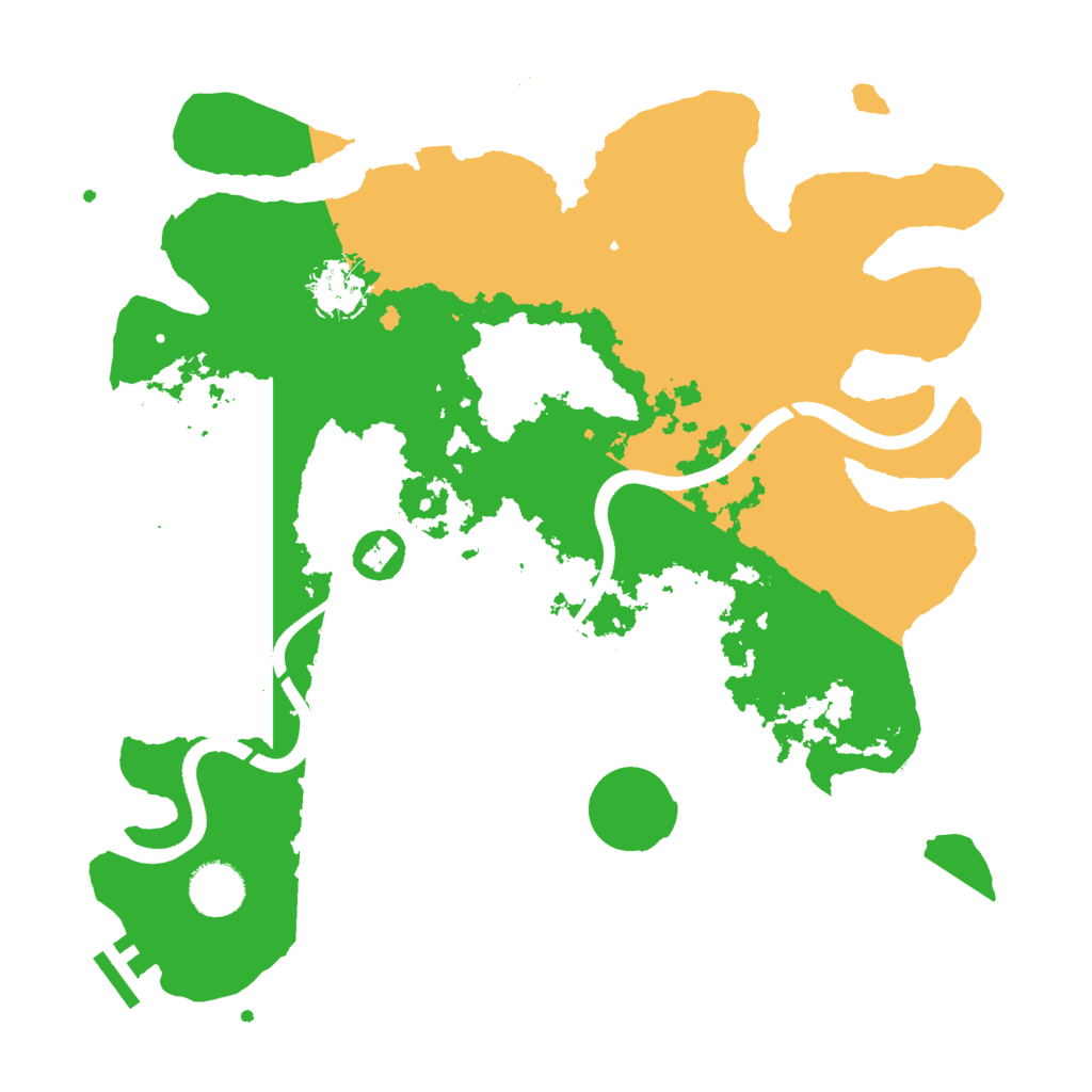 Biome Rust Map: Procedural Map, Size: 3500, Seed: 338394107