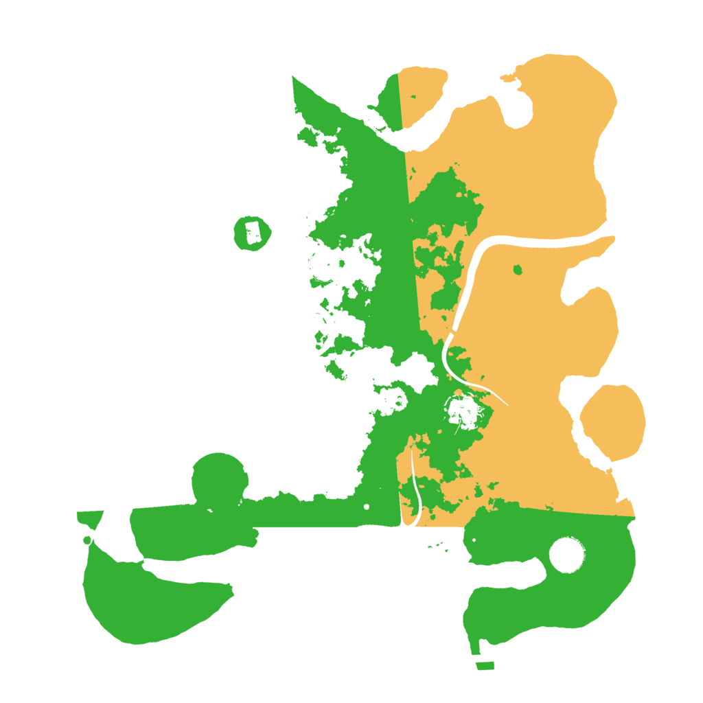 Biome Rust Map: Procedural Map, Size: 3500, Seed: 834271820