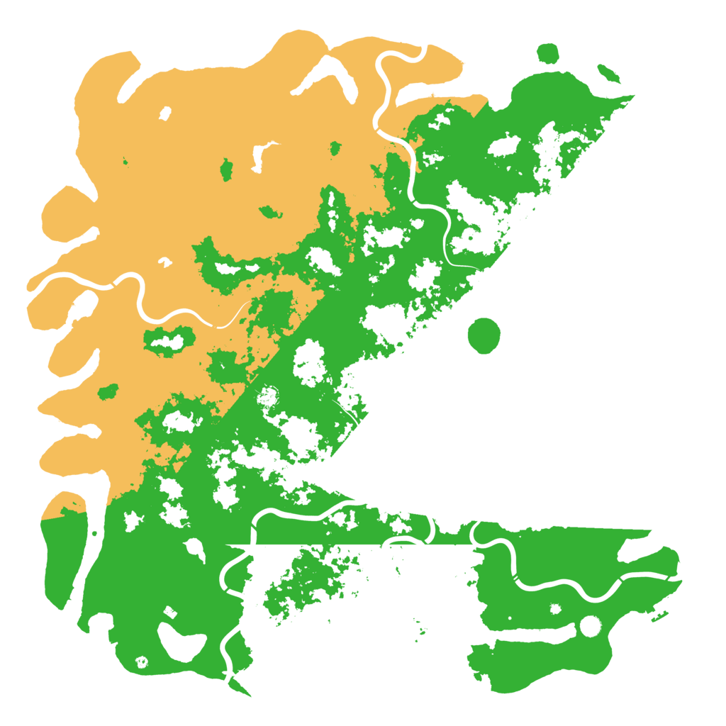 Biome Rust Map: Procedural Map, Size: 6000, Seed: 554726
