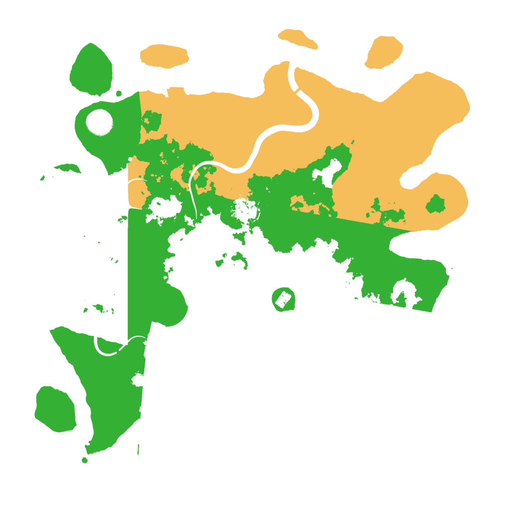 Biome Rust Map: Procedural Map, Size: 3500, Seed: 616851651