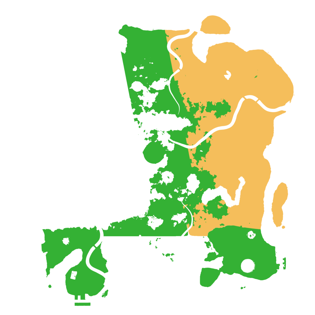 Biome Rust Map: Procedural Map, Size: 4050, Seed: 222782298