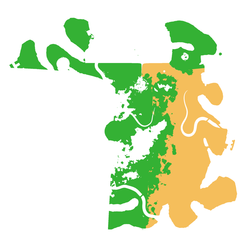 Biome Rust Map: Procedural Map, Size: 3500, Seed: 250955690