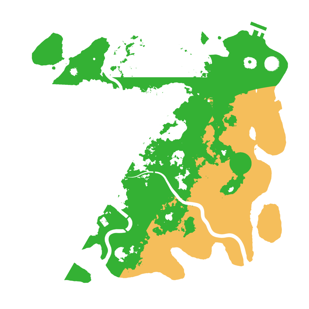 Biome Rust Map: Procedural Map, Size: 3700, Seed: 1453688669