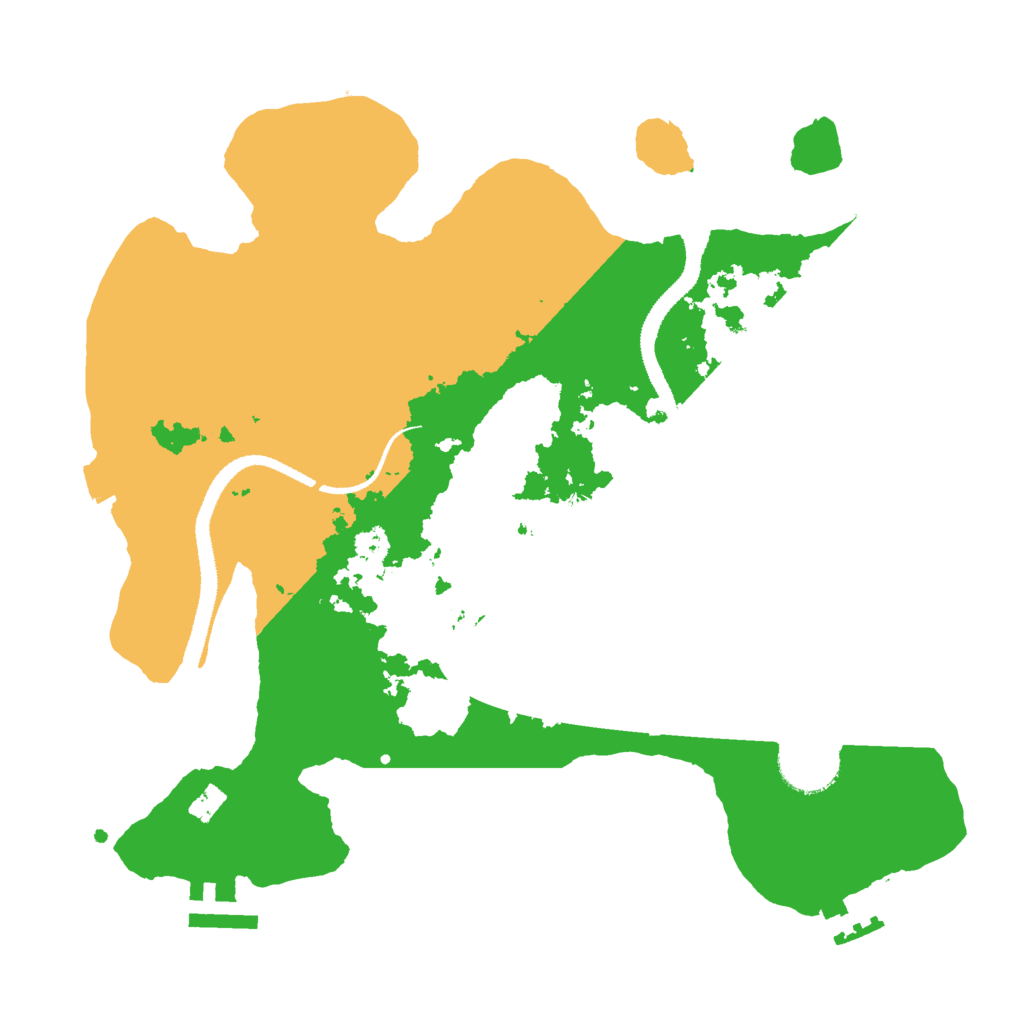 Biome Rust Map: Procedural Map, Size: 3000, Seed: 550763695