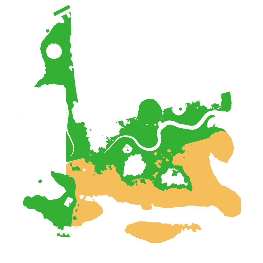 Biome Rust Map: Procedural Map, Size: 3000, Seed: 124564