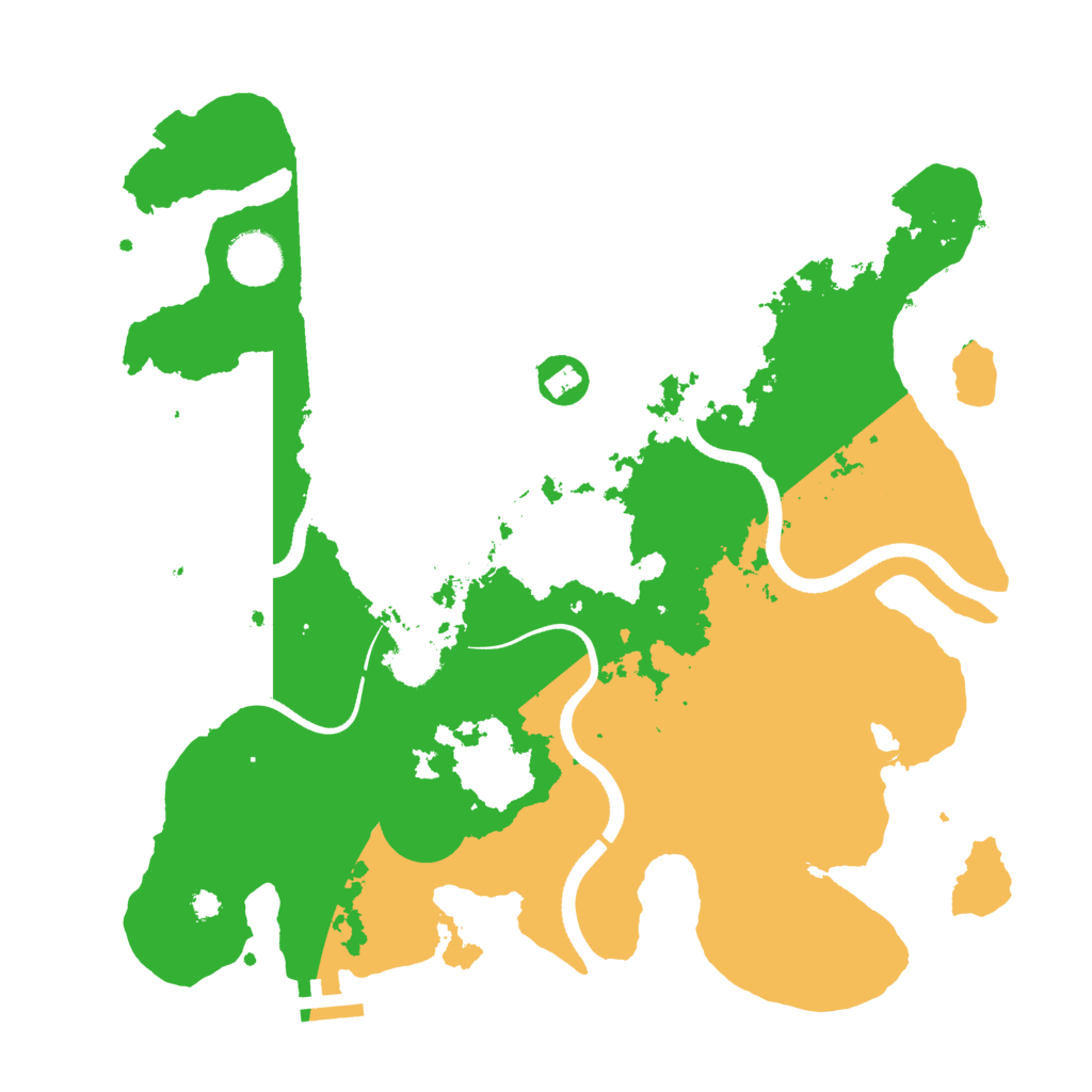 Biome Rust Map: Procedural Map, Size: 3500, Seed: 1051790665