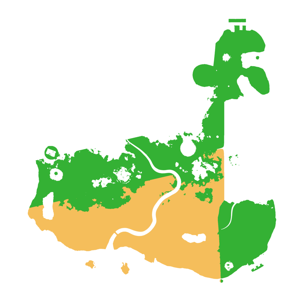 Biome Rust Map: Procedural Map, Size: 3500, Seed: 1366303608