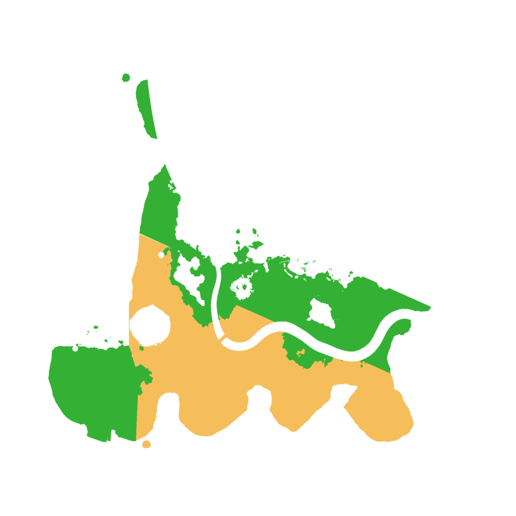 Biome Rust Map: Procedural Map, Size: 2500, Seed: 48291
