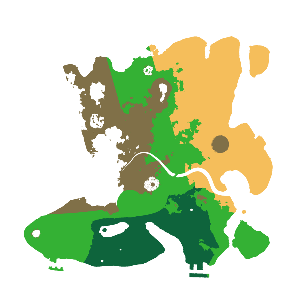 Biome Rust Map: Procedural Map, Size: 3000, Seed: 534737705