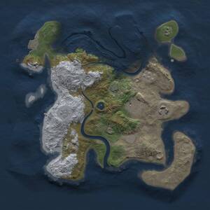 Thumbnail Rust Map: Procedural Map, Size: 2750, Seed: 2015378865, 8 Monuments