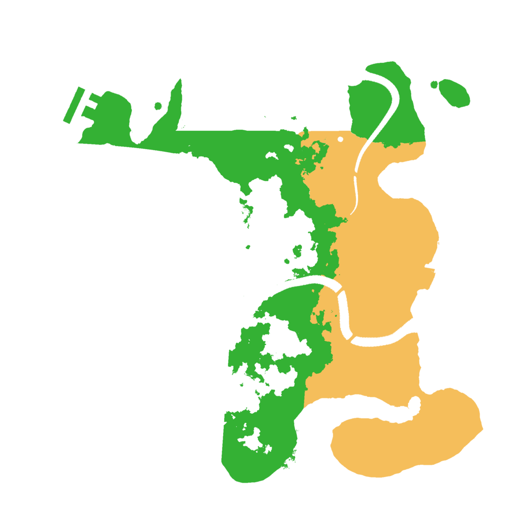 Biome Rust Map: Procedural Map, Size: 2800, Seed: 123654